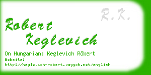 robert keglevich business card